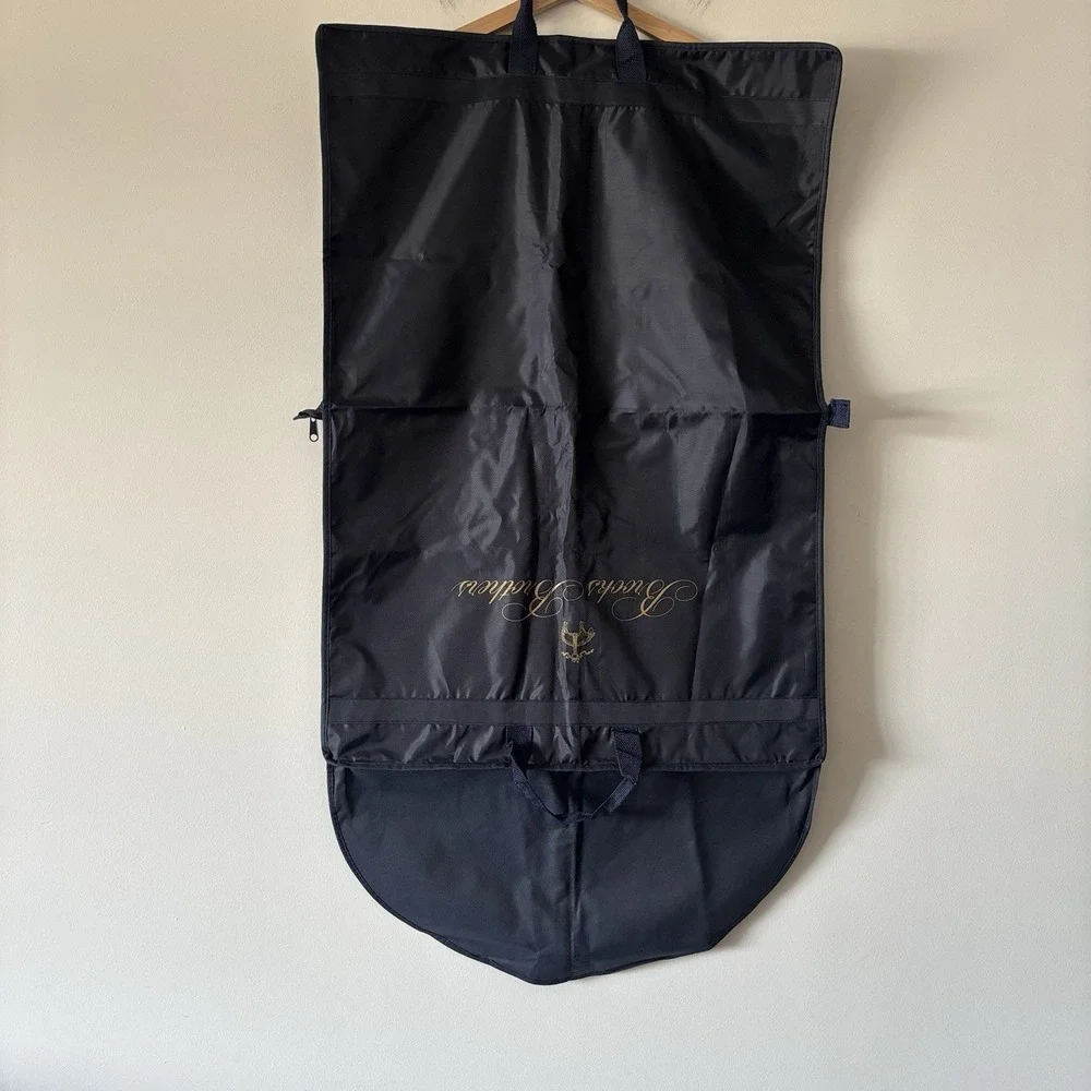 Brooks Brothers Golden Navy Convertible Suit Garment Storage Bag Travel Luggage